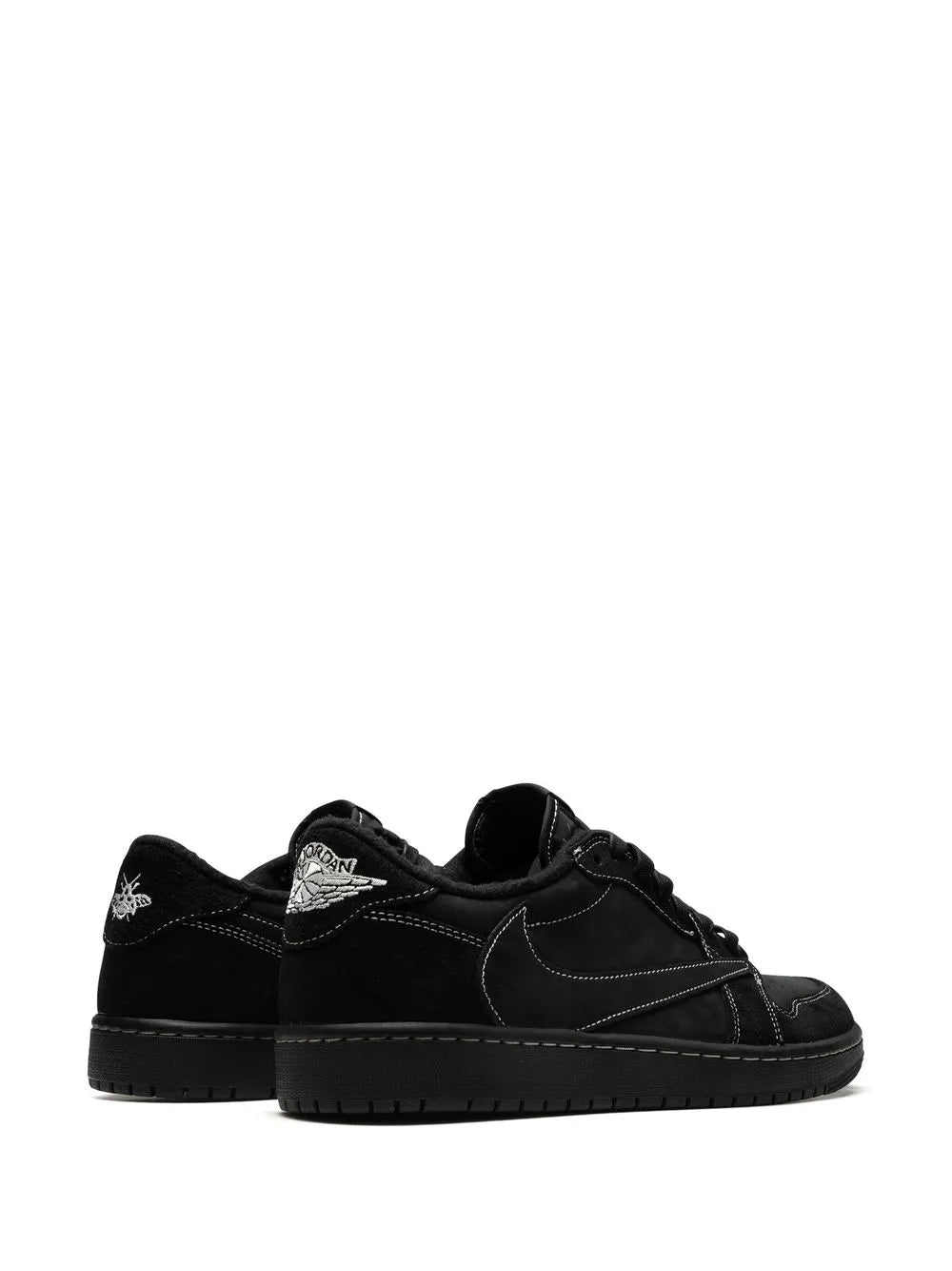 NIKE AIR JORDAN 1 X TRAVIS SCOTT RETRO LOW ''BLACK PHANTOM'' SNEAKERS